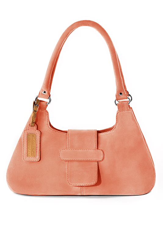 Dress handbag in peach leather - Top view